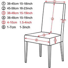 Load image into Gallery viewer, Printed Chair Cover Spandex Stretch Slipcovers Elastic Chair Covers Dining Banquet Home Hotel Weddings Christmas Seat Protector Super Fit Slipcover Stretch Removable Washable Soft Spandex Fabric For Home Hotel Dining Room Ceremony Banquet Wedding Party
