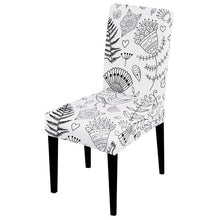Load image into Gallery viewer, Printed Chair Cover Spandex Stretch Slipcovers Elastic Chair Covers Dining Banquet Home Hotel Weddings Christmas Seat Protector Super Fit Slipcover Stretch Removable Washable Soft Spandex Fabric For Home Hotel Dining Room Ceremony Banquet Wedding Party
