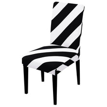 Load image into Gallery viewer, Printed Chair Cover Spandex Stretch Slipcovers Elastic Chair Covers Dining Banquet Home Hotel Weddings Christmas Seat Protector Super Fit Slipcover Stretch Removable Washable Soft Spandex Fabric For Home Hotel Dining Room Ceremony Banquet Wedding Party
