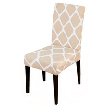 Load image into Gallery viewer, Printed Chair Cover Spandex Stretch Slipcovers Elastic Chair Covers Dining Banquet Home Hotel Weddings Christmas Seat Protector Super Fit Slipcover Stretch Removable Washable Soft Spandex Fabric For Home Hotel Dining Room Ceremony Banquet Wedding Party
