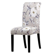 Load image into Gallery viewer, Printed Chair Cover Spandex Stretch Slipcovers Elastic Chair Covers Dining Banquet Home Hotel Weddings Christmas Seat Protector Super Fit Slipcover Stretch Removable Washable Soft Spandex Fabric For Home Hotel Dining Room Ceremony Banquet Wedding Party
