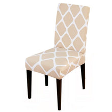 Load image into Gallery viewer, Printed Chair Cover Spandex Stretch Slipcovers Elastic Chair Covers Dining Banquet Home Hotel Weddings Christmas Seat Protector Super Fit Slipcover Stretch Removable Washable Soft Spandex Fabric For Home Hotel Dining Room Ceremony Banquet Wedding Party

