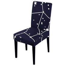 Load image into Gallery viewer, Printed Chair Cover Spandex Stretch Slipcovers Elastic Chair Covers Dining Banquet Home Hotel Weddings Christmas Seat Protector Super Fit Slipcover Stretch Removable Washable Soft Spandex Fabric For Home Hotel Dining Room Ceremony Banquet Wedding Party
