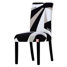 Load image into Gallery viewer, Printed Chair Cover Washable Removable Big Elastic Seat Arm Covers Slipcovers Stretch For Banquet Hotel Printed Dining Chair Slipcovers, Removable Washable Soft Spandex Stretch Chair Covers Banquet Chair
