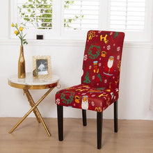Load image into Gallery viewer, Printed Chair Cover Washable Removable Big Elastic Seat Arm Covers Slipcovers Stretch For Banquet Hotel Printed Dining Chair Slipcovers, Removable Washable Soft Spandex Stretch Chair Covers Banquet Chair
