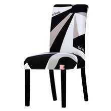 Load image into Gallery viewer, Printed Chair Cover Washable Removable Big Elastic Seat Arm Covers Slipcovers Stretch For Banquet Hotel Printed Dining Chair Slipcovers, Removable Washable Soft Spandex Stretch Chair Covers Banquet Chair
