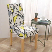 Load image into Gallery viewer, Printed Modern Chair Cover Spandex Stretch Elastic Chair Covers Seat Cover For Dining Room Hotel Wedding Banquet Cover Printed Stretchable Parson Chair Covers for Dining Room Pattern Stretch Dining Chair Slipcover Washable Removable for Kitchen
