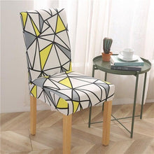 Load image into Gallery viewer, Printed Modern Chair Cover Spandex Stretch Elastic Chair Covers Seat Cover For Dining Room Hotel Wedding Banquet Cover Printed Stretchable Parson Chair Covers for Dining Room Pattern Stretch Dining Chair Slipcover Washable Removable for Kitchen
