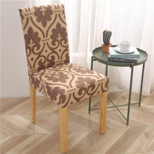 Load image into Gallery viewer, Printed Modern Chair Cover Spandex Stretch Elastic Chair Covers Seat Cover For Dining Room Hotel Wedding Banquet Cover Printed Stretchable Parson Chair Covers for Dining Room Pattern Stretch Dining Chair Slipcover Washable Removable for Kitchen
