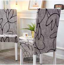 Load image into Gallery viewer, Printed Polyester Fabric Chair Cover Washable Chair Covers Seat Slipcovers Stretch Dining Seat Case For Home Stretch Removable Washable Dining Room Chair Protector Slipcovers/Home Decor Dining Room Seat Cover Multiple Styles

