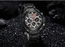 Load image into Gallery viewer, Men's  Waterproof Stainless Steel Watch With Chronometers Business Style Wristwatch Unique Design Perfect Gift

