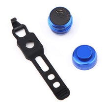 Load image into Gallery viewer, Bicycle Rear Light Bike Warning Lamp USB Charge Red White Light Color Safety Headlight Bike Tail Light Rechargeable Ultra Bright Bike Rear Light USB Rechargeable Bike LED Light
