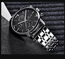 Load image into Gallery viewer, 2021 New Business Men Watch Full Steel Quartz Luxury Casual Waterproof Leather Sports Male Wristwatch

