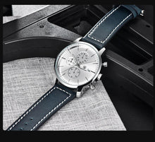 Load image into Gallery viewer, 2021 New Business Men Watch Full Steel Quartz Luxury Casual Waterproof Leather Sports Male Wristwatch
