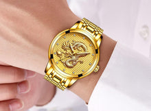 Load image into Gallery viewer, Men's Waterproof  Watch With 3D Dragon Design Excellent Look Perfect Gift For Your Man
