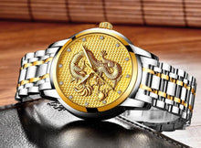Load image into Gallery viewer, Men's Waterproof  Watch With 3D Dragon Design Excellent Look Perfect Gift For Your Man
