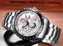 Load image into Gallery viewer, Men's  Watch With Chronometers Day Display And Fluorescent Hands Unique Design Excellent Gift
