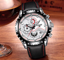 Load image into Gallery viewer, Men's  Watch With Chronometers Day Display And Fluorescent Hands Unique Design Excellent Gift
