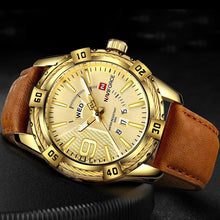 Load image into Gallery viewer, Men's Waterproof Leaghter Watch With Day, Date and Fluorescent Hands Perfect Gift For Your Man

