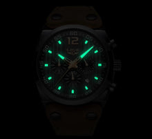 Load image into Gallery viewer, Men's Waterproof  Watch With Leather  Belts, Chronometers And Day Display Fluorescent Pointers Excellent Gift Unique Design
