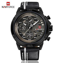 Load image into Gallery viewer, Men's  Sports Waterproof Watch With Chronometers And Leather Belt Multifunction Wristwatch Unique Design Perfect Gift
