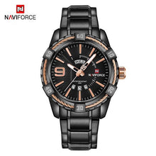 Load image into Gallery viewer, Men's  Luxury Stainless steal Waterproof Watch With Day And Date Display Unique Design Perfect Gift In Modern Metal Men  Wrist Watch Design
