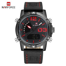 Load image into Gallery viewer, Men's Multifunction Digital Analog Waterproof Watch With Alarm And Automatic Time Zones Unique Design Excellent Gift
