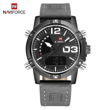 Load image into Gallery viewer, Men's Multifunction Digital Analog Waterproof Watch With Alarm And Automatic Time Zones Unique Design Excellent Gift
