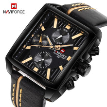 Load image into Gallery viewer, Men's Waterproof Watch With Leather Belt And Chronometers  Retro Style Unique Shape Excellent Gift
