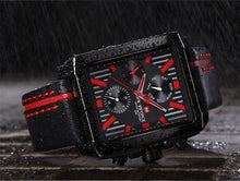 Load image into Gallery viewer, Men's Waterproof Watch With Leather Belt And Chronometers  Retro Style Unique Shape Excellent Gift
