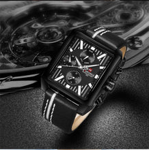 Load image into Gallery viewer, Men's Waterproof Watch With Leather Belt And Chronometers  Retro Style Unique Shape Excellent Gift
