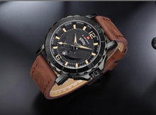 Load image into Gallery viewer, Men's Waterproof Watch With Anchor Detail and Fluorescent Hands Excellent Design Luxury Perfect Gift
