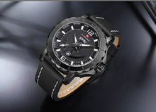 Load image into Gallery viewer, Men's Waterproof Watch With Anchor Detail and Fluorescent Hands Excellent Design Luxury Perfect Gift
