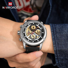 Load image into Gallery viewer, Sport  Watches For Men Waterproof Watch Analog Quartz Leather Band Wristwatch Unique Design Perfect Gift
