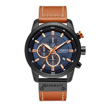 Load image into Gallery viewer, Men's Waterproof Elegant Sport Watch With Chronometers Day View, Leather  Belts And Hardlex Scratch Resistant Glass Perfect Gift For Him
