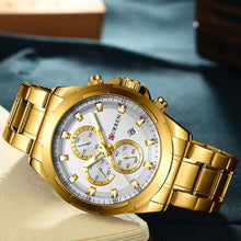 Load image into Gallery viewer, Men's  Water Resistant Watch With Chronometers Day View Unique Design Perfect Gift
