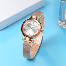 Load image into Gallery viewer, Top Luxury Women Watches Rose Gold Analog Watch Fashion Shine Round Design Elegant Stainless Strap Wrist Watch
