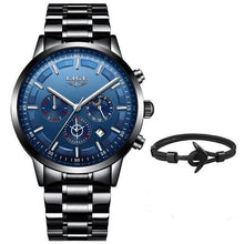 Load image into Gallery viewer, Men's Waterproof  Watch With Chronometers And Date Display Unique Design Perfect Gift
