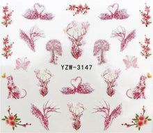 Load image into Gallery viewer, New Christmas Water Decal Nail Art Nail sticker New Year Slider Tattoo Full Cover Santa Claus Snowman Designs Xmas Decals 3D Wave Design Decoration for Women Girls Tape Nail Art Stickers Decal Decoration  Nail Art Accessories Decoration Decal
