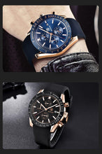 Load image into Gallery viewer, Luxury Men Stainless Steel Quartz Watch Accurate Timing Waterproof Analog Chronograph Men's Quartz Watches
