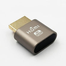 Load image into Gallery viewer, HDMI Virtual Display 4K HDMI Plug Display Cheat Virtual Plug HDMI High Resolution Virtual Monitor Display Emulator New Generation Headless Display Adapter Supports Up To 4K
