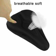 Load image into Gallery viewer, 3D Soft Thickened Bicycle Seat Breathable Bicycle Saddle Seat Cover Comfortable Foam Seat Extra Soft Gel Bicycle Seat Cover Soft Silicone Padded Bike Saddle Cover Upgraded Bicycle Seat
