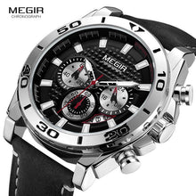 Load image into Gallery viewer, Men's Sports Multifunctional Quartz Watches Elegant Leather Strap Waterproof Modern Wristwatch For Men
