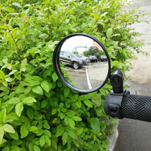 Load image into Gallery viewer, Round Bicycle Rearview Handlebar Mirrors Cycling Rear View Bike Silicone Handle Rearview Mirror With Wide Angle Convex Mirror Adjustable Rotatable Handlebar Safety Mirrors For Mountain Road Bike Bicycle
