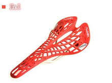 Load image into Gallery viewer, Super Bicycle Saddle Light Plastic Mountain Bike Saddle Seat PVC Cushion Mountain Bike Seat Bicycle Hollow Seat Saddle Carbon Fiber Seat Cushion Cover Lightweight Saddle Bike Accessories
