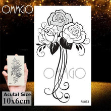 Load image into Gallery viewer, Temporary Tattoos Seahorse Dolphin Sticker Watercolor Custom Body Tattoo For Children Women
