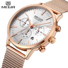 Load image into Gallery viewer, New Fashion Gold Women Watches Luxury Quartz Sport Waterproof Wrist Watch Round Style
