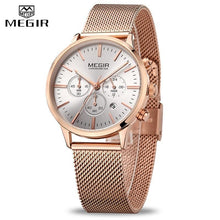 Load image into Gallery viewer, New Fashion Gold Women Watches Luxury Quartz Sport Waterproof Wrist Watch Round Style
