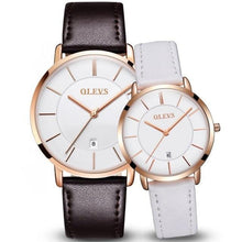 Load image into Gallery viewer, Couple Watches Popular Casual Quartz Women Men Watch Clock Boys Girls Ultra Thin Leather Wristwatch Minimalist Analog Quartz Ultra Thin Watches Leather Strap Fashion Casual Date Watch Waterproof Wrist Watch
