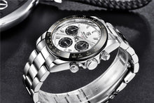 Load image into Gallery viewer, Luxury Men Watches Scratch Resistant Full Stainless Steel Strap Waterproof Sport Quartz Watch Men Fashion Date Clock Chronograph
